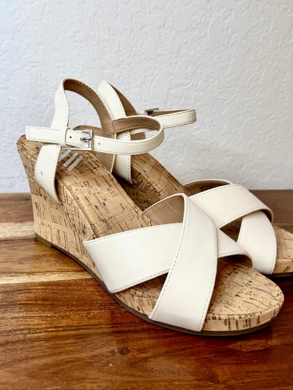 Aerosoles Willis Cork Wedge Sandals, Size 8